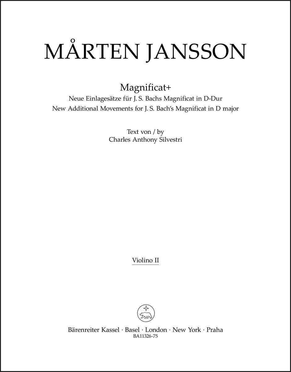 Jansson: Magnificat+