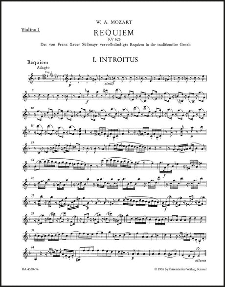 Mozart: Requiem, K. 626 (completed by Süssmayr)