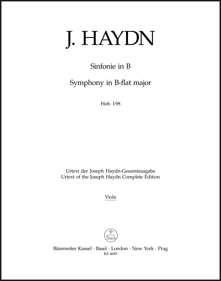 Haydn: Symphony in B-flat Major, Hob. I:98
