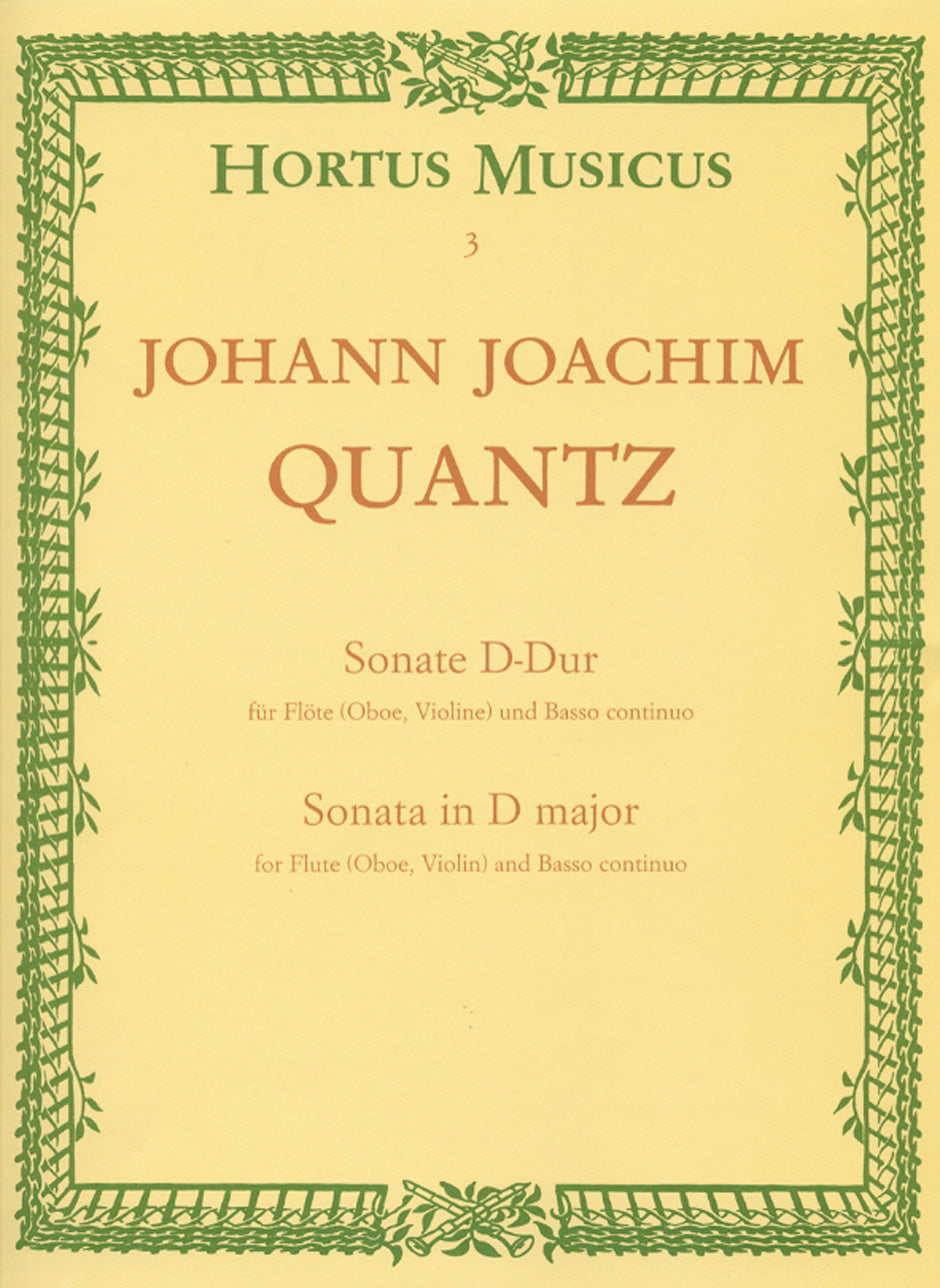 Quantz: Flute Sonata in D Major, QV 1:Anh.15a