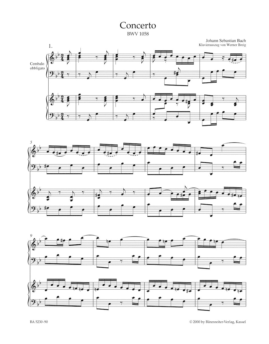 Bach: Harpsichord Concerto No. 7 in G Minor, BWV 1058