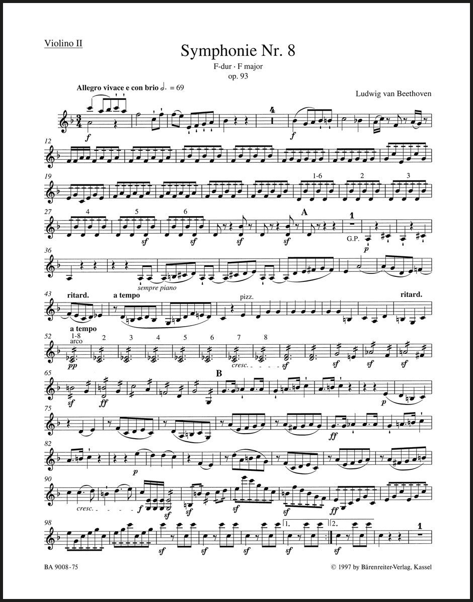 Beethoven: Symphony No. 8 in F Major, Op. 93