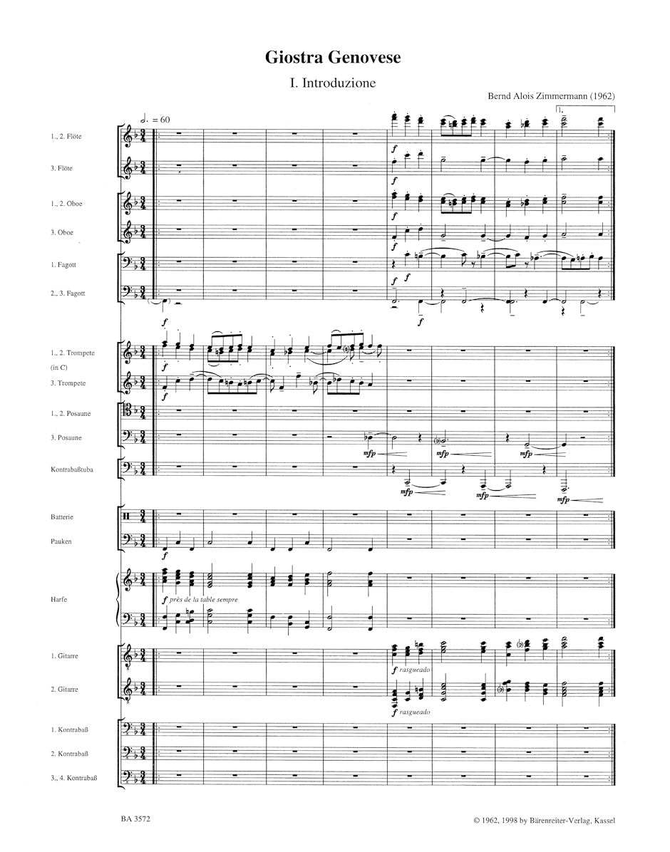 Zimmermann: Giostra Genovese