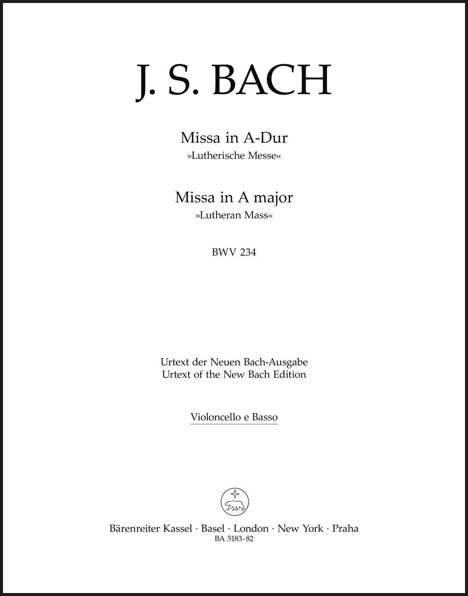 Bach: Missa in A Major, BWV 234