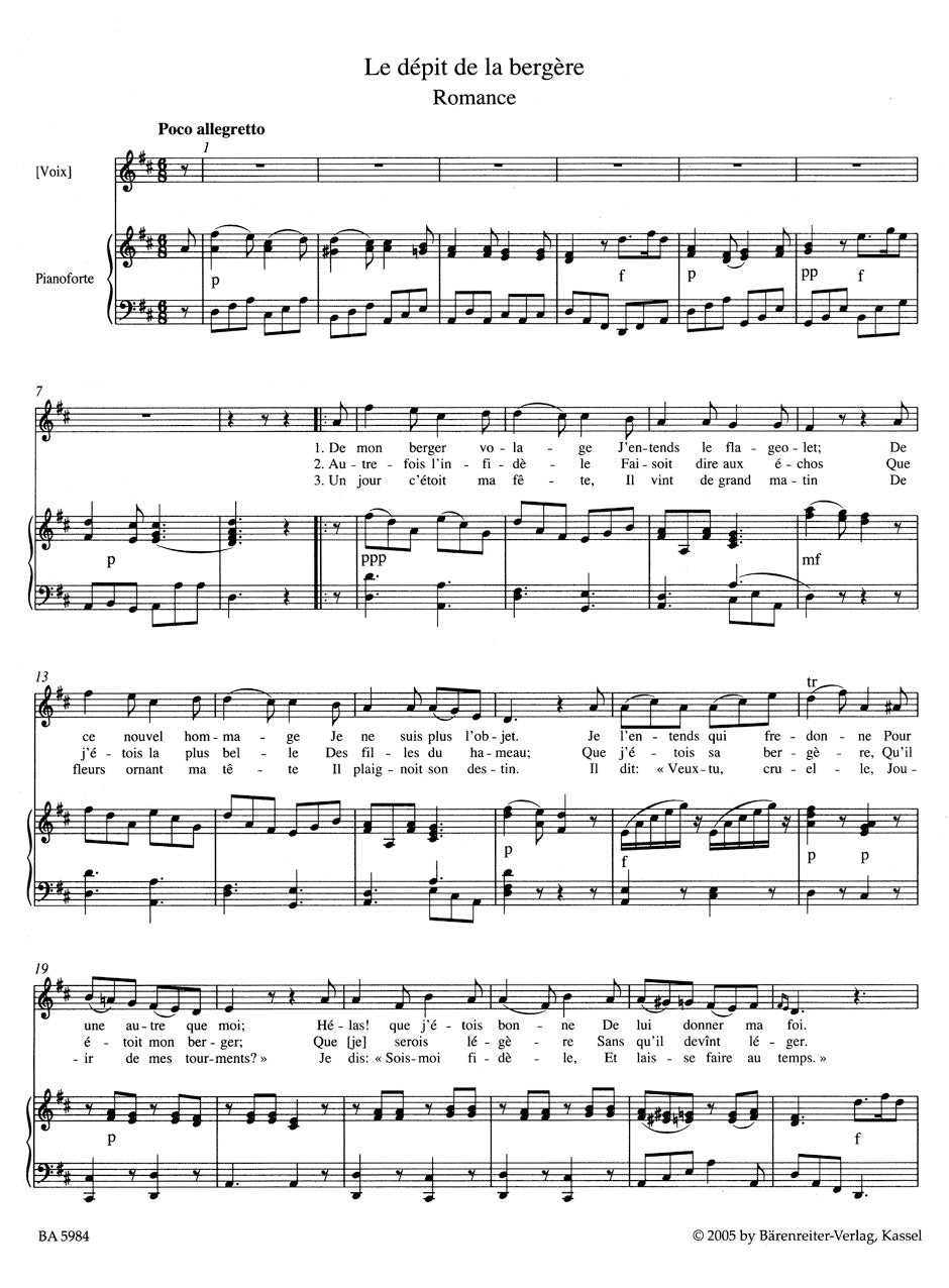 Berlioz: Mélodies (Songs) for High Voice and Piano - Volume 1