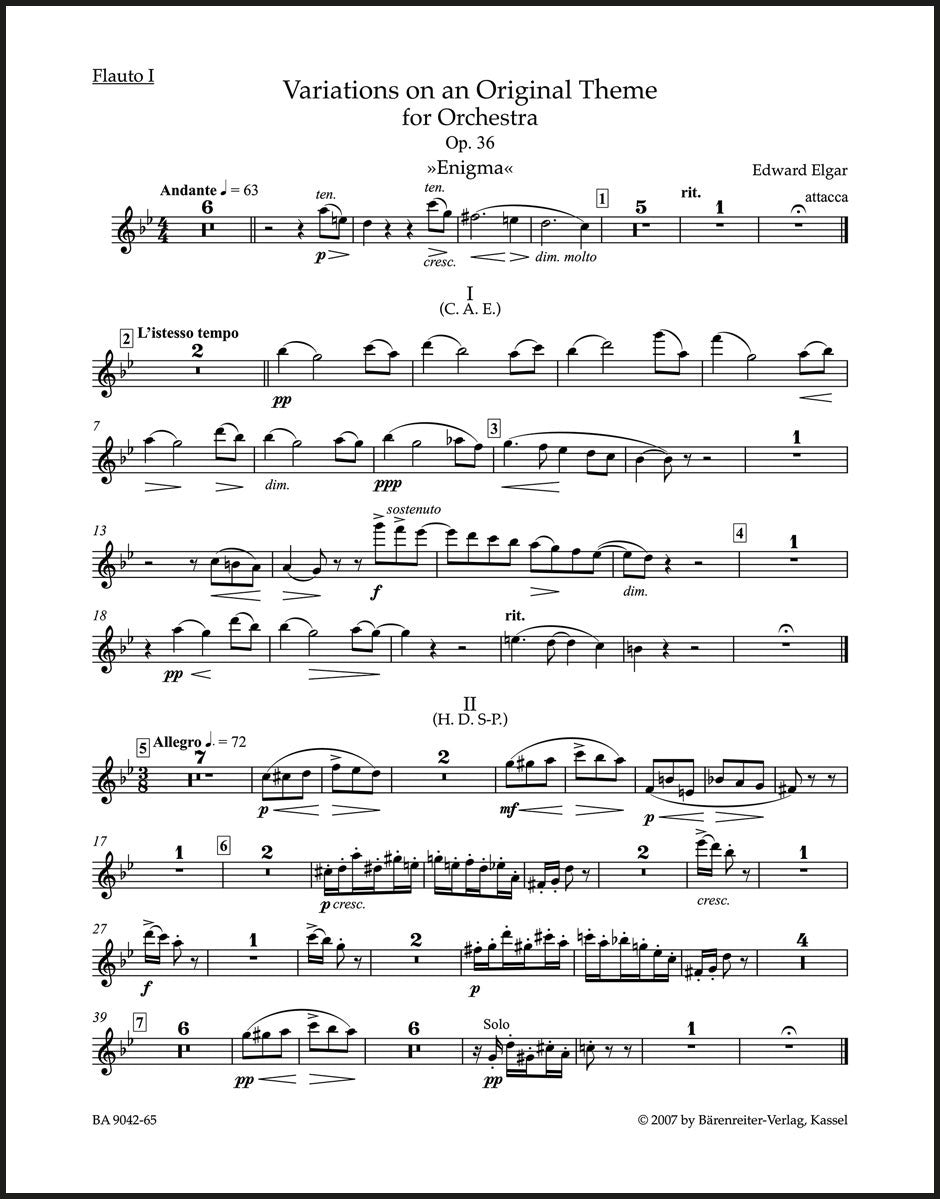 Elgar: Variations on an Original Theme, Op. 36