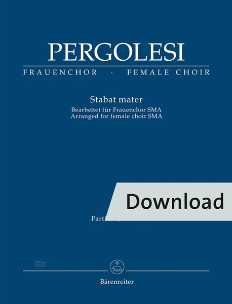 Pergolesi: Stabat mater (arr. for female choir)