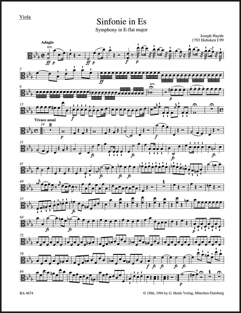 Haydn: London Symphony No. 7 in E-flat Major, Hob.I:99