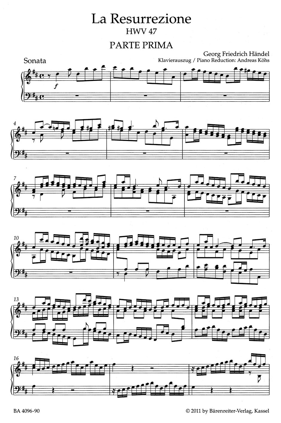 Handel: La Resurrezione, HWV 47