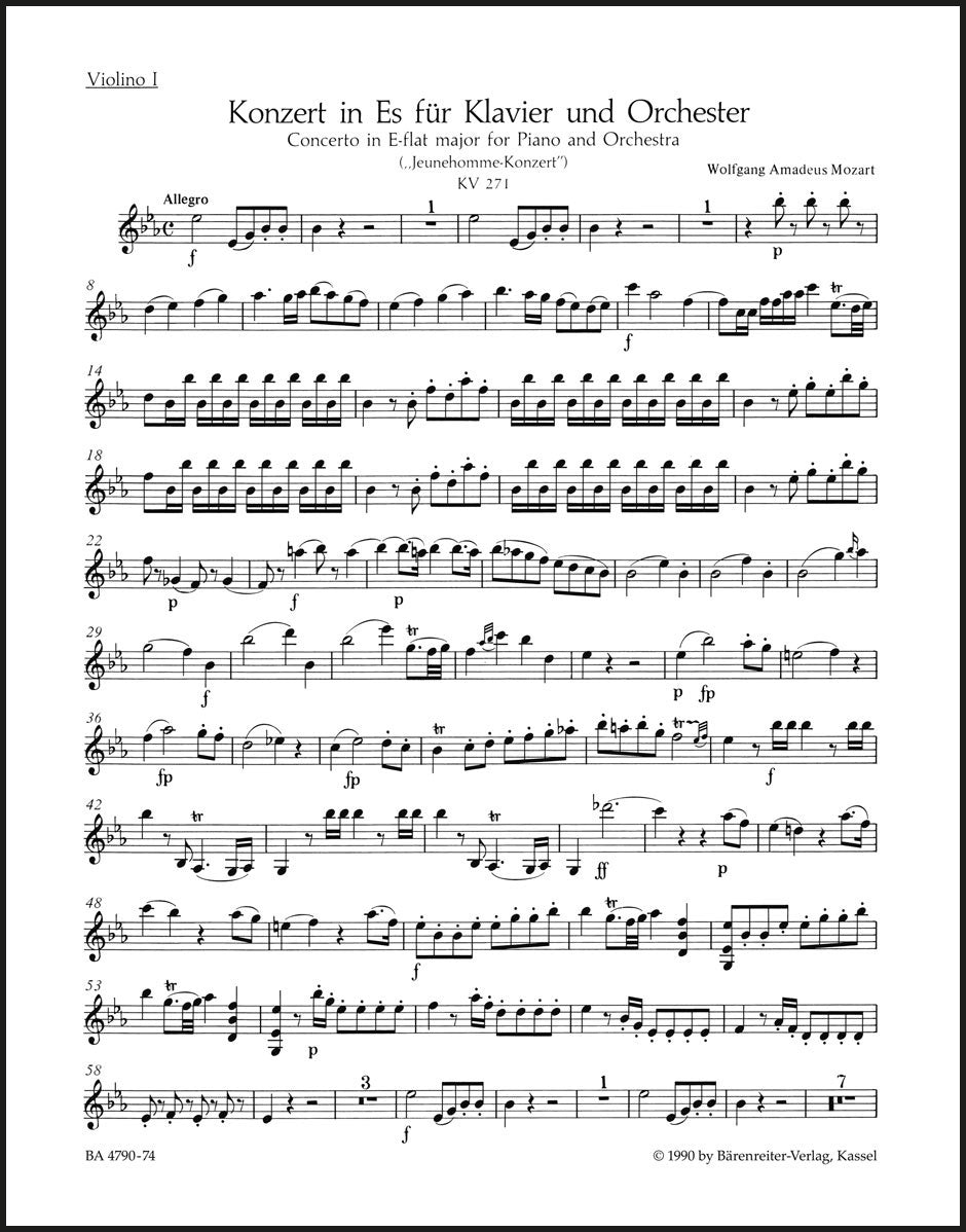 Mozart: Piano Concerto No. 9 in E-flat Major, K. 271