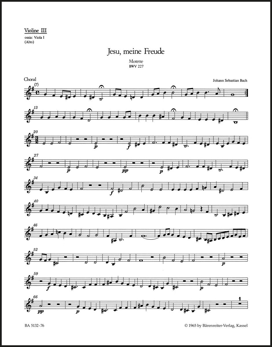 Bach: Jesu, meine Freude, BWV 227