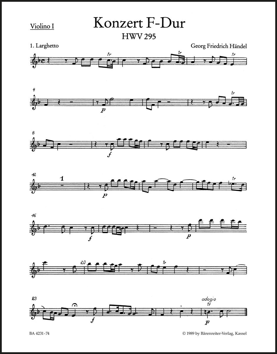 Handel: Organ Concerto No. 13 in F Major, HWV 295