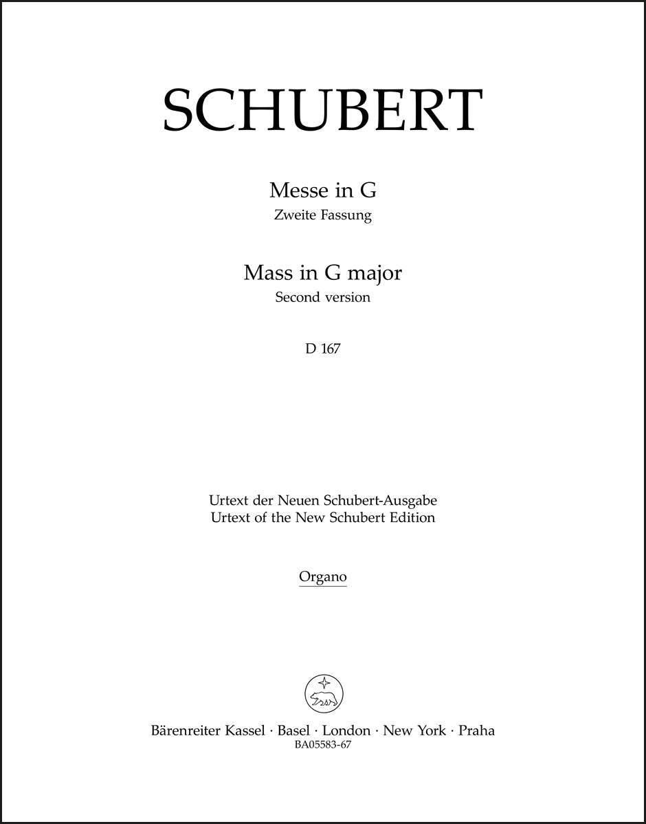 Schubert: Mass No. 2 in G Major, D 167 (Second Version)