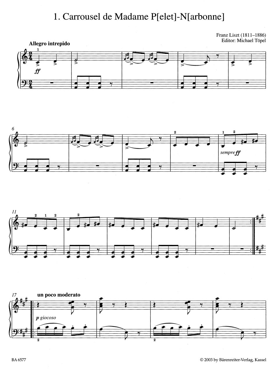 Liszt: Easy Piano Pieces and Dances