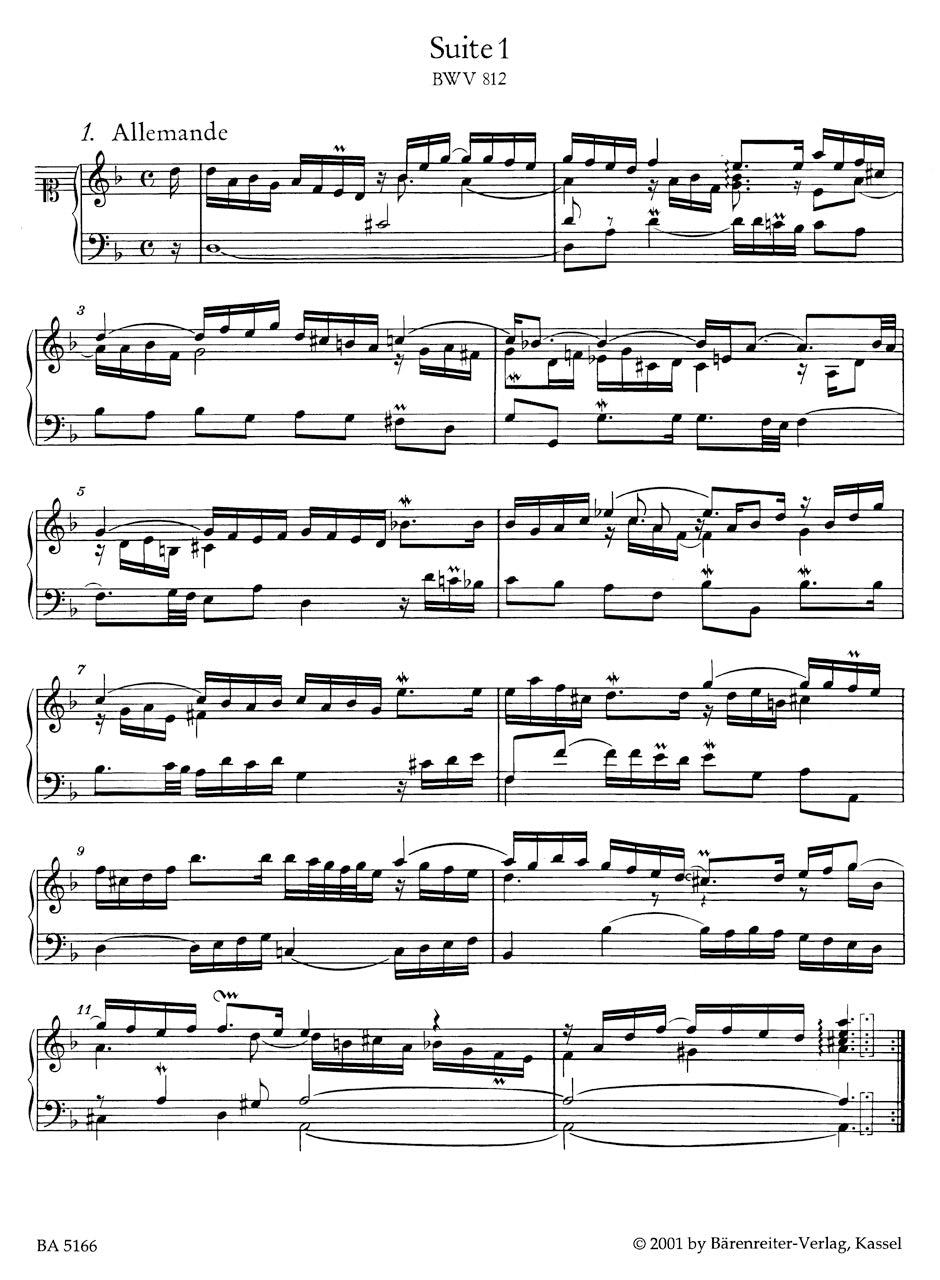 Bach: French Suites, BWV 812-817