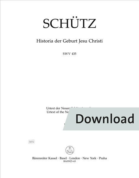 Schütz: Historia der Geburt Jesu Christi, SWV 435