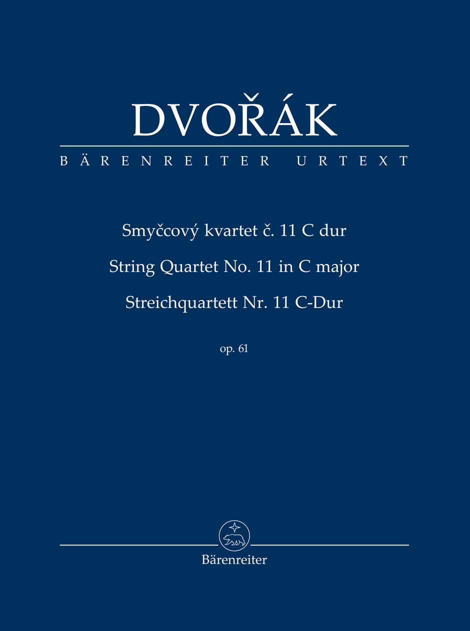 Dvořák: String Quartet No. 11 in C Major, Op. 61