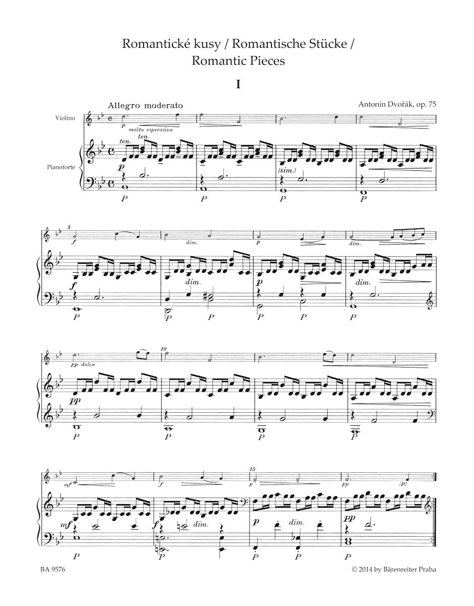 Dvořák: Romantic Pieces, Op. 75