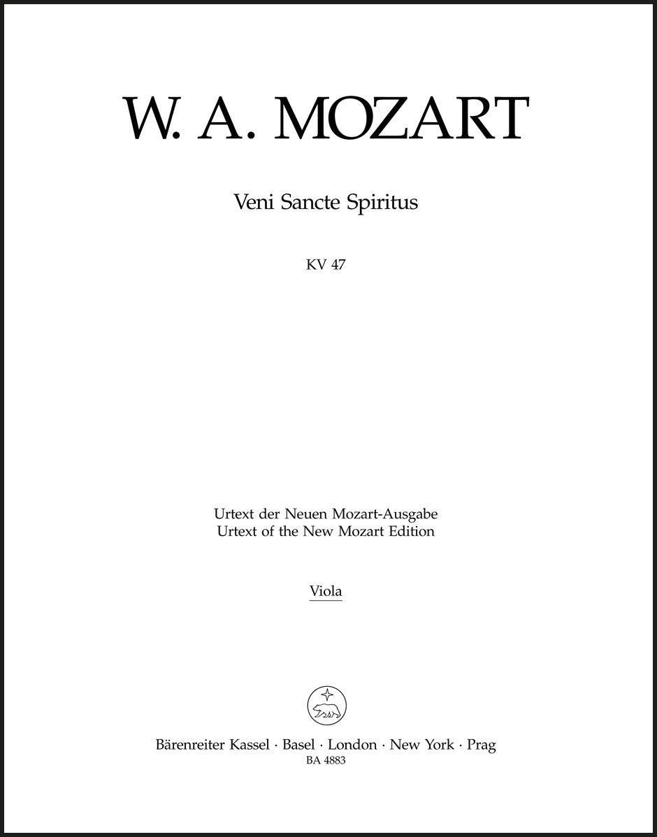 Mozart: Veni Sancte Spiritus, K. 47