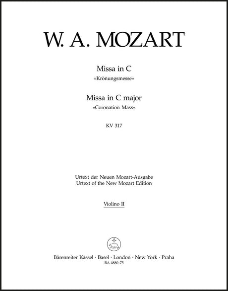 Mozart: Missa in C Major, K. 317 ("Coronation Mass")