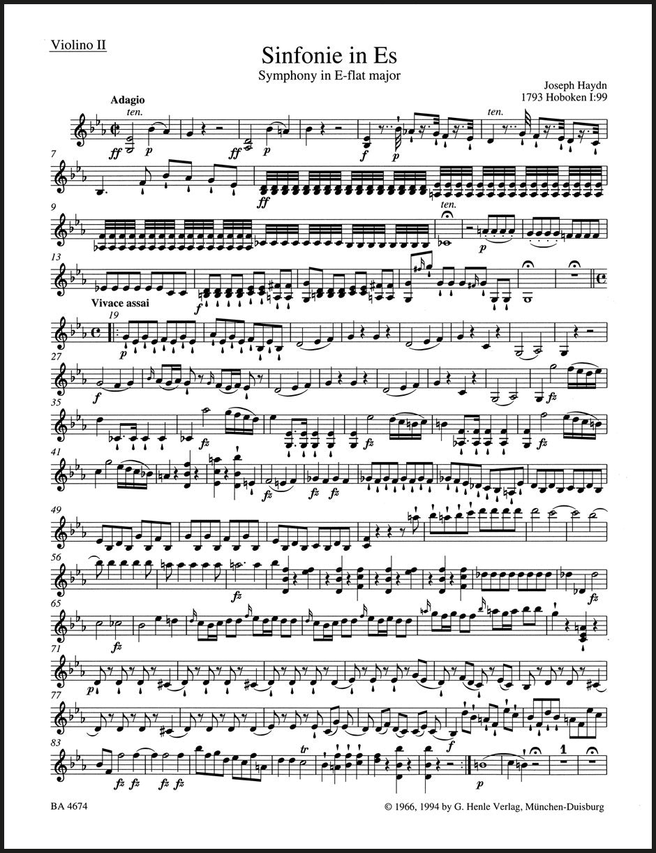 Haydn: London Symphony No. 7 in E-flat Major, Hob.I:99