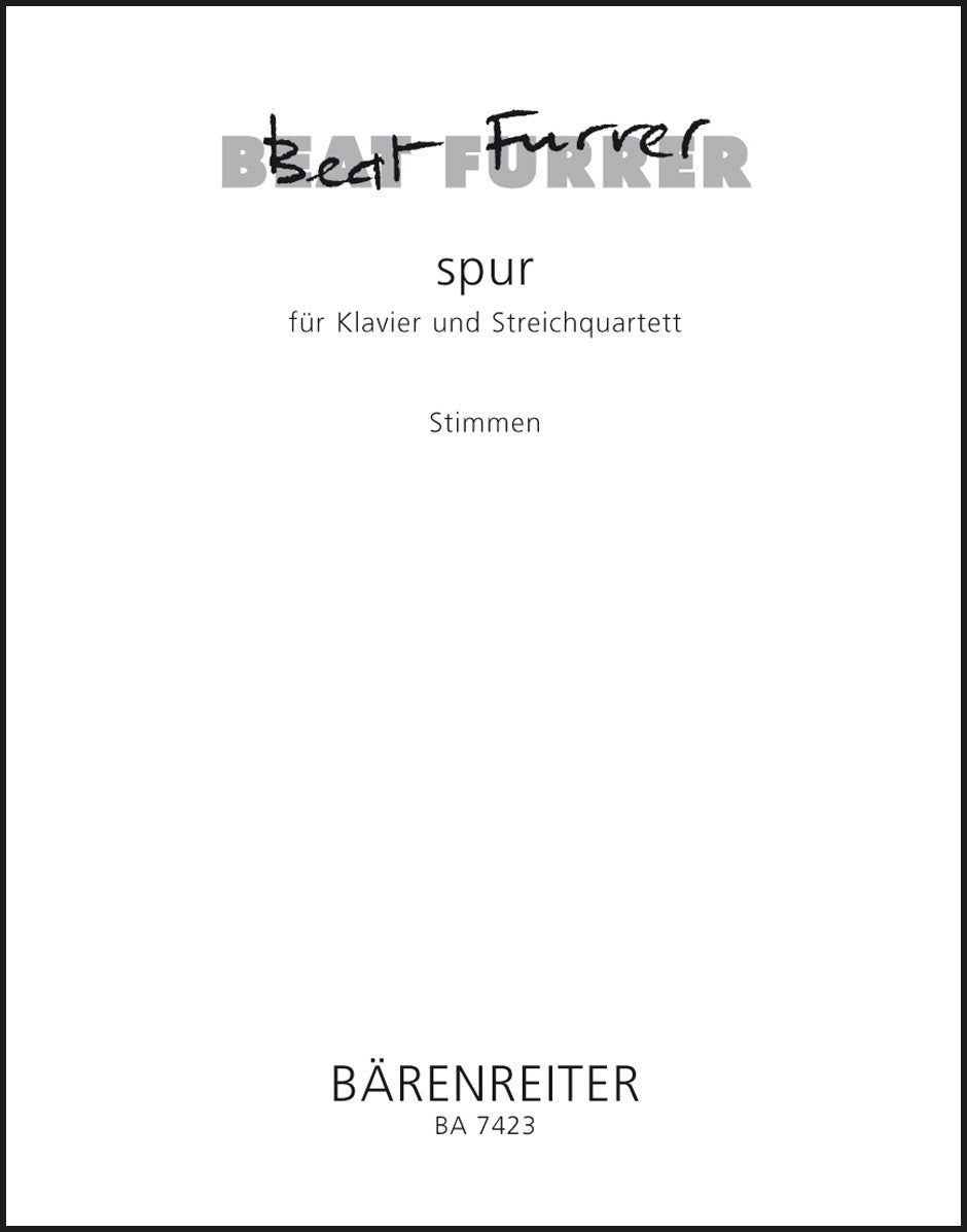 Furrer: spur for Piano and String Quartet