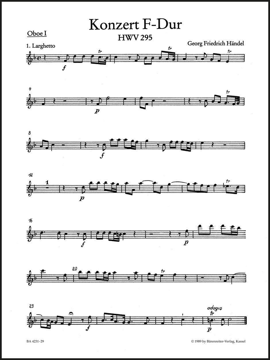 Handel: Organ Concerto No. 13 in F Major, HWV 295