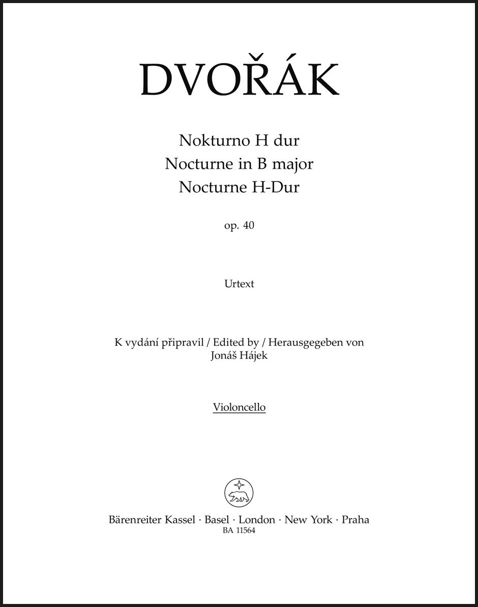 Dvořák: Nocturne in B Major, B. 47, Op. 40