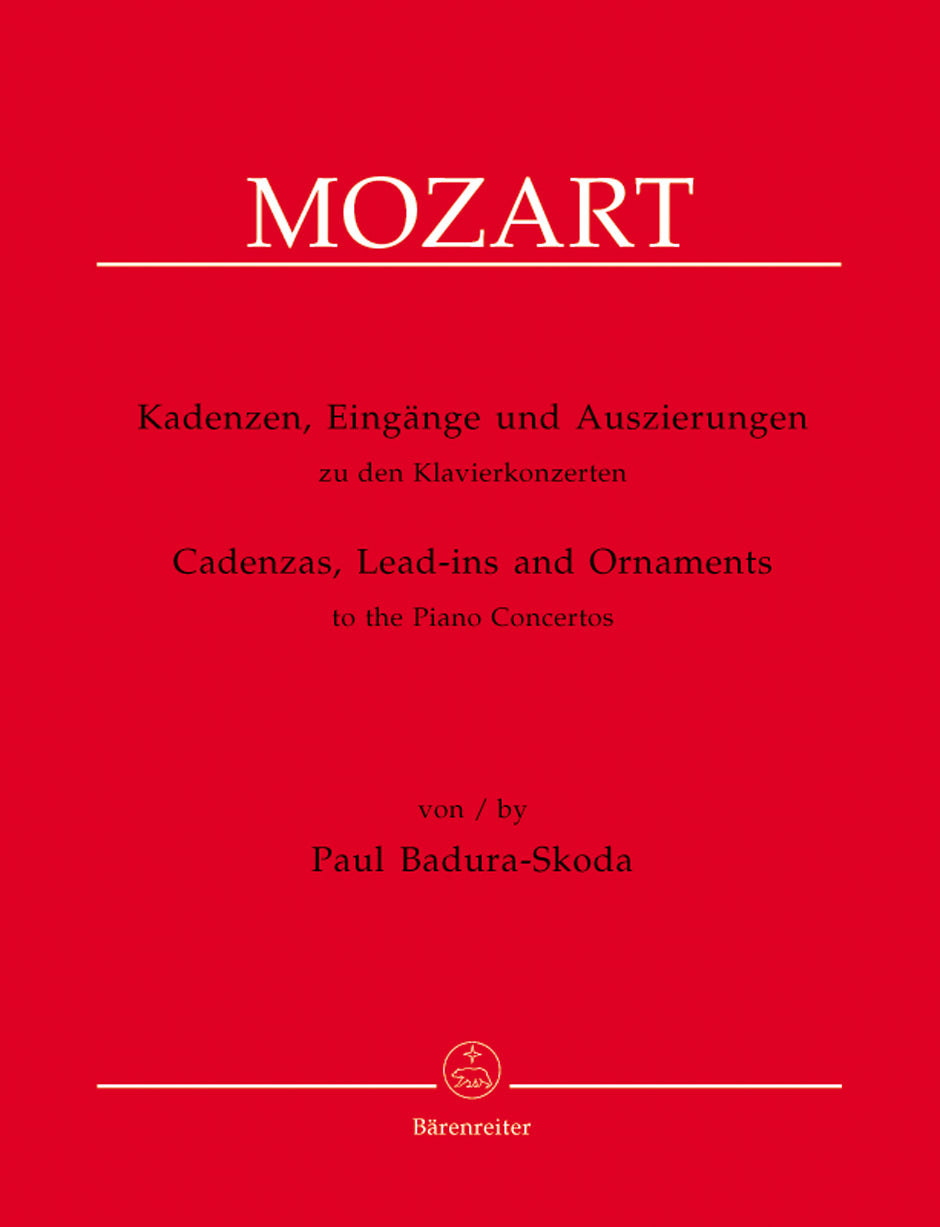 Badura-Skoda: Cadenzas, Lead-ins and Embellishments for Mozart Piano Concertos