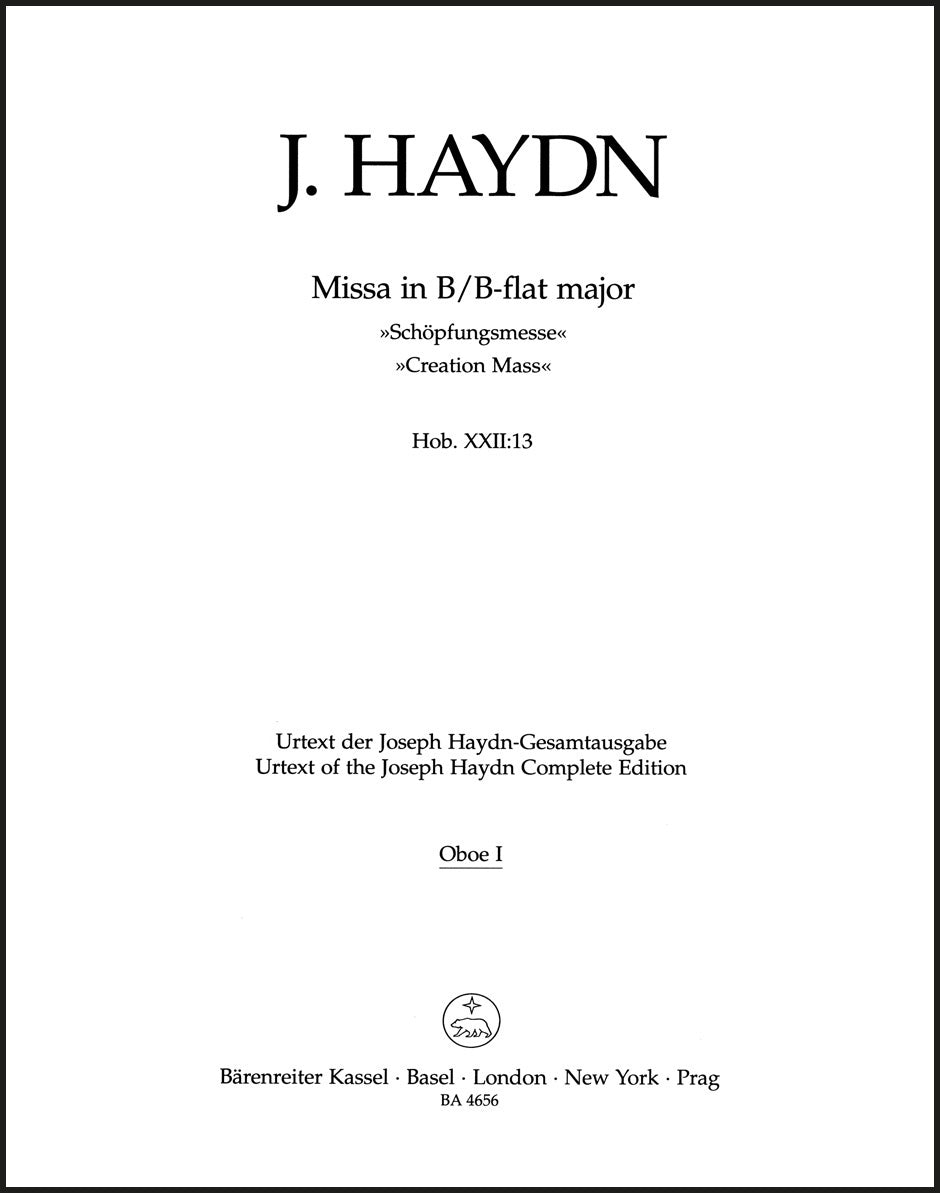 Haydn: Missa solemnis in B-flat Major, Hob. XXII:13