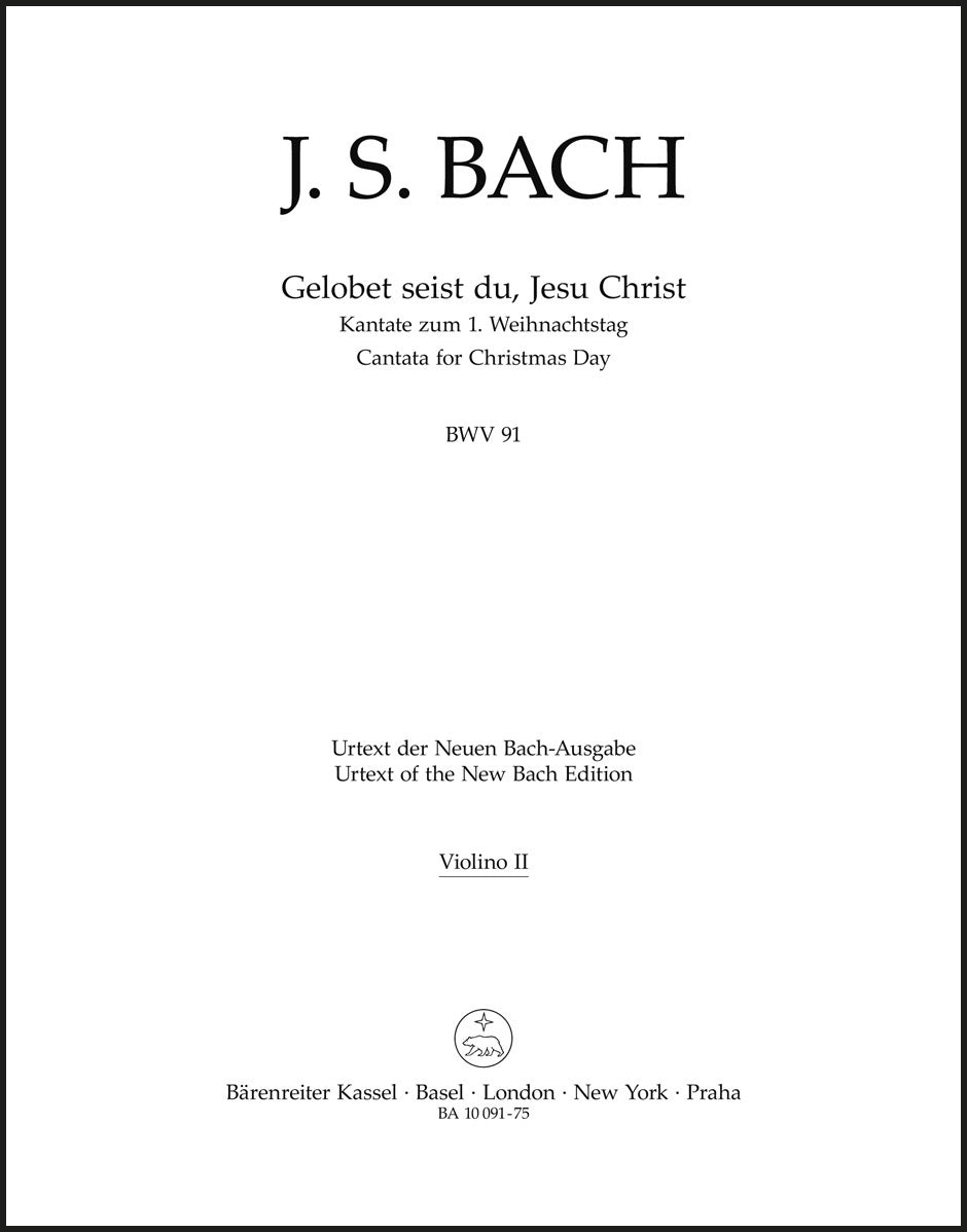 Bach: Gelobet seist du, Jesu Christ, BWV 91