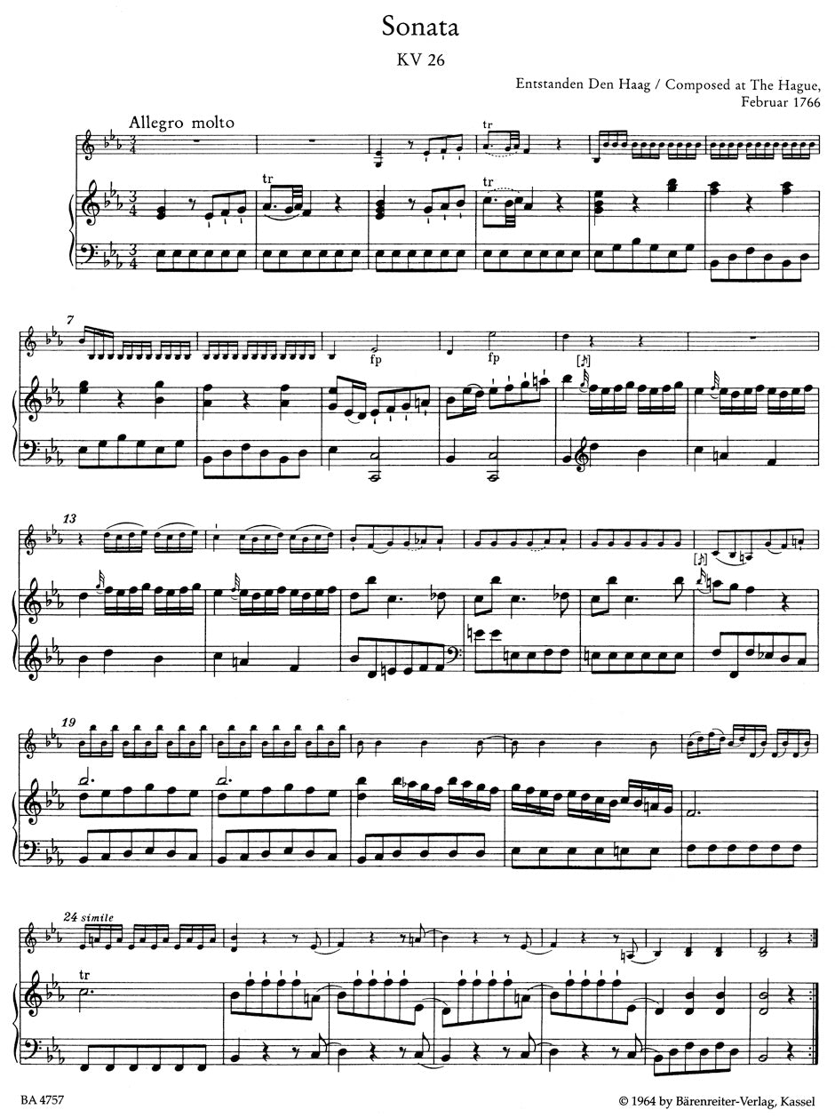 Mozart: "Wunderkind" Sonatas - Volume 3, K. 26-31