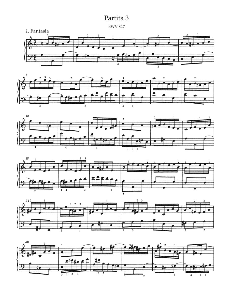 Bach: 6 Partitas, BWV 825-830