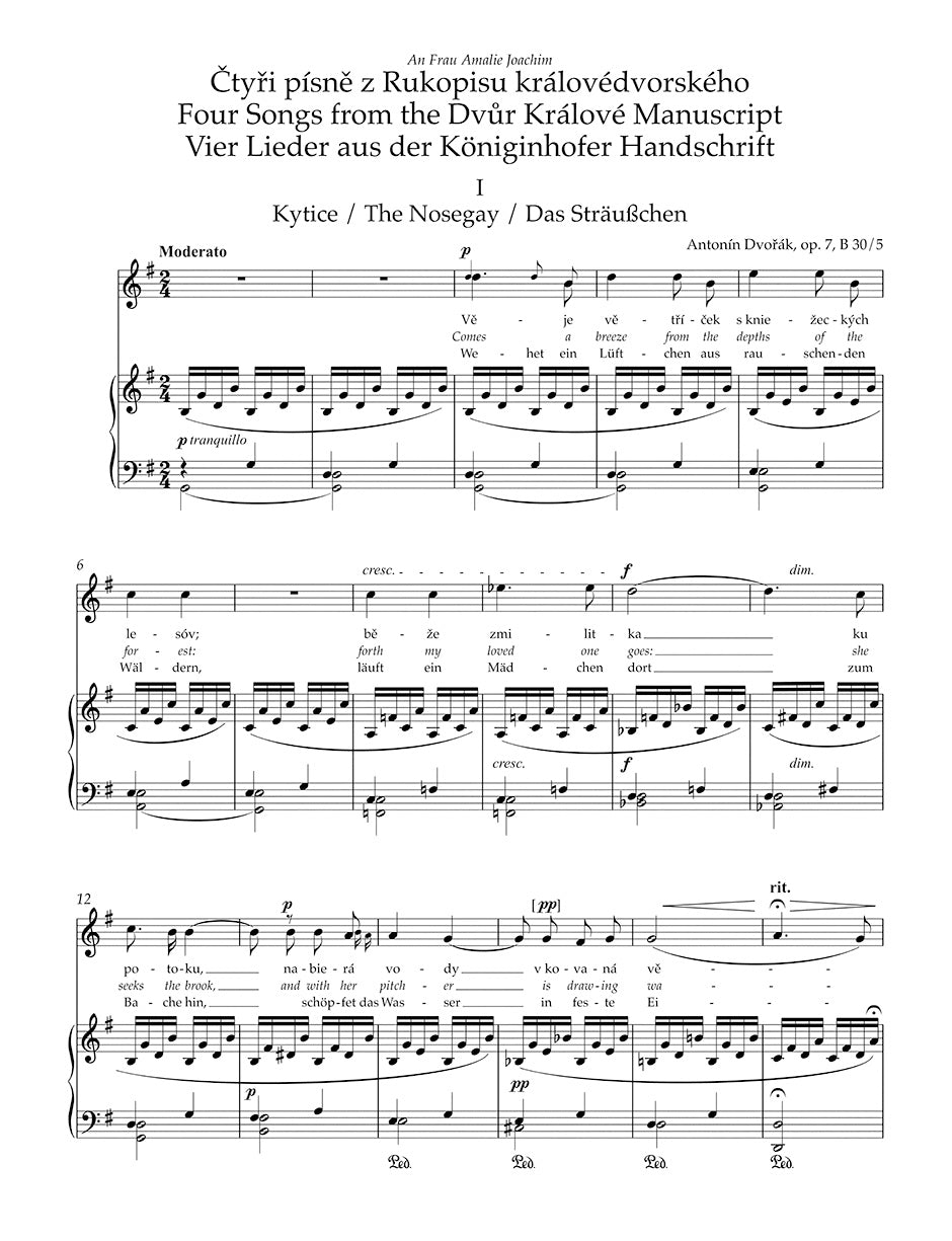 Dvořák: Songs I