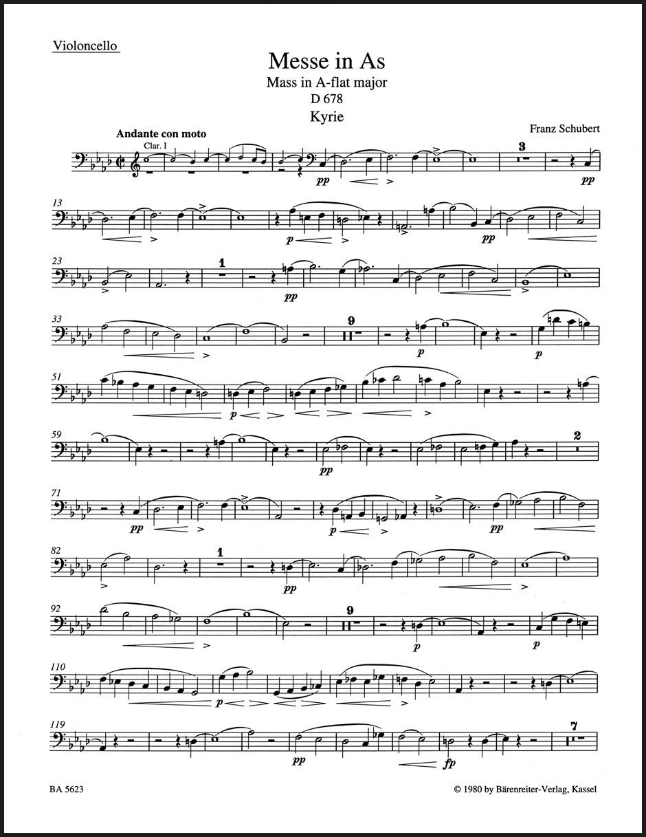 Schubert: Mass in A-flat Major, D 678