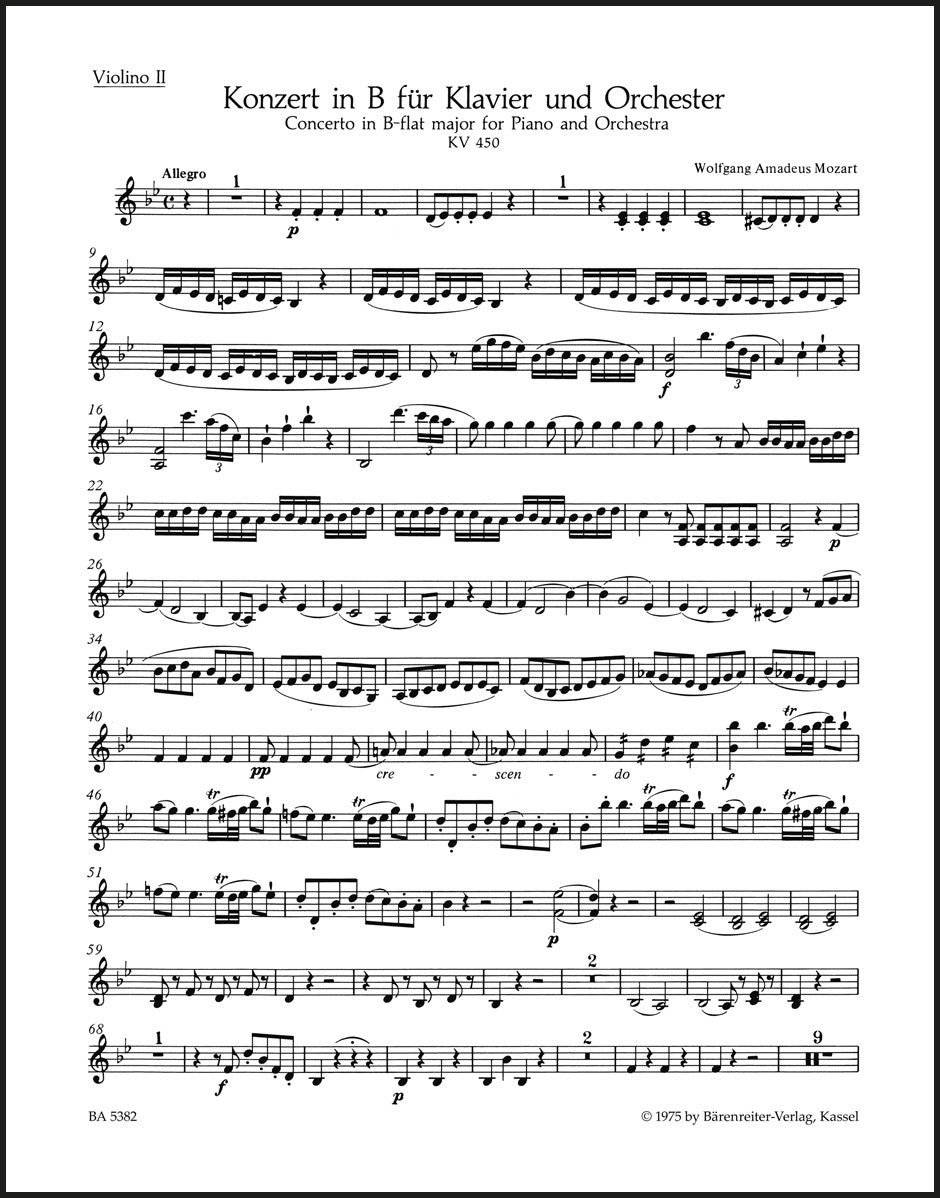 Mozart: Piano Concerto No. 15 in B-flat Major, K. 450