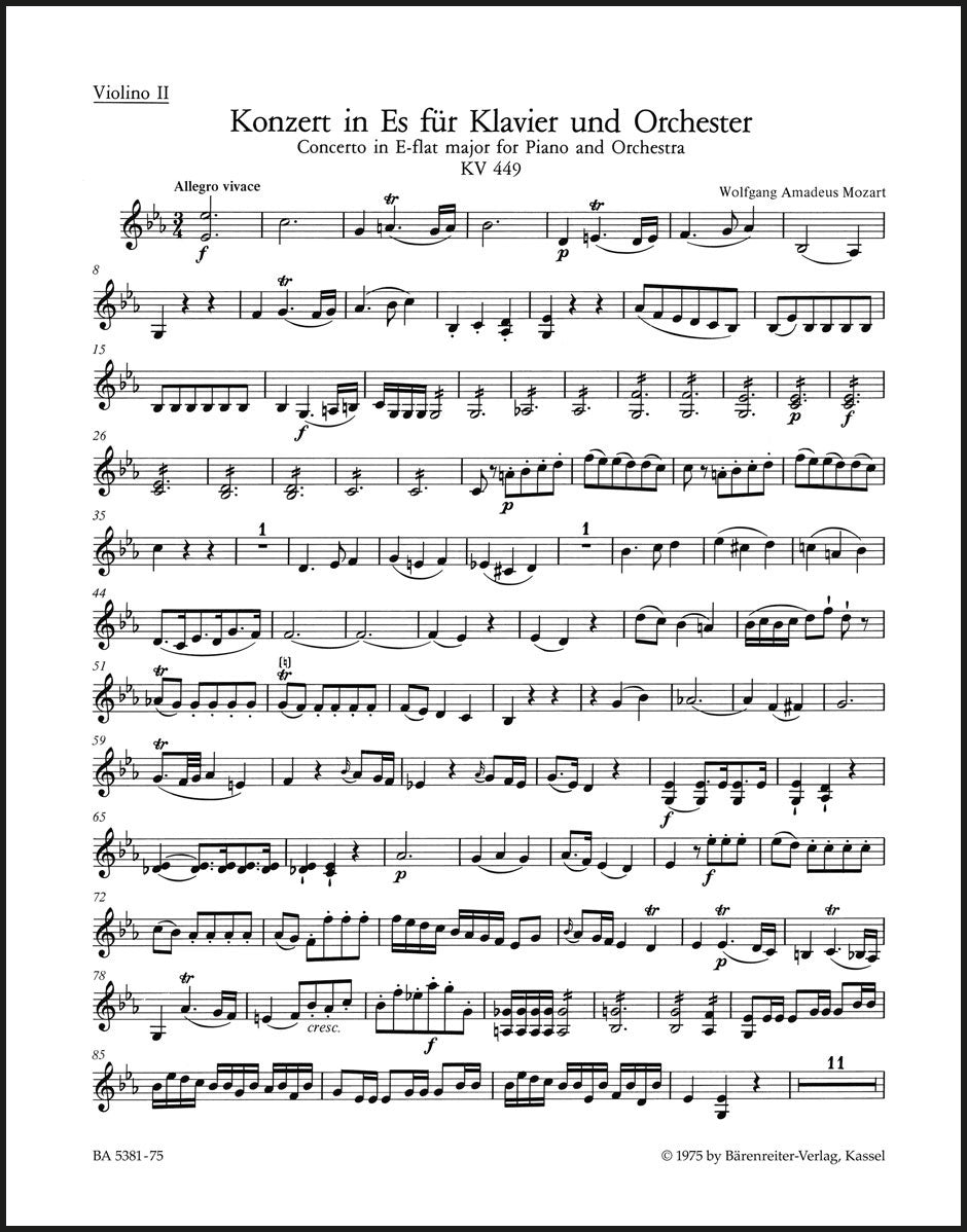 Mozart: Piano Concerto No. 14 in E-flat Major, K. 449