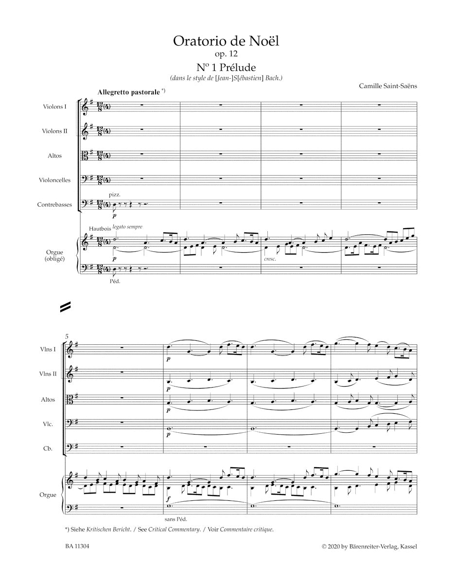 Saint-Saëns: Oratorio de Noël, Op. 12