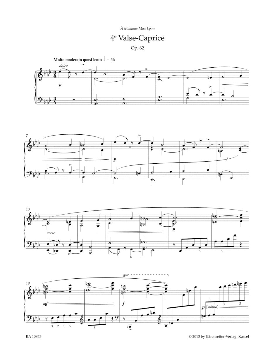 Fauré: Valses-Caprices