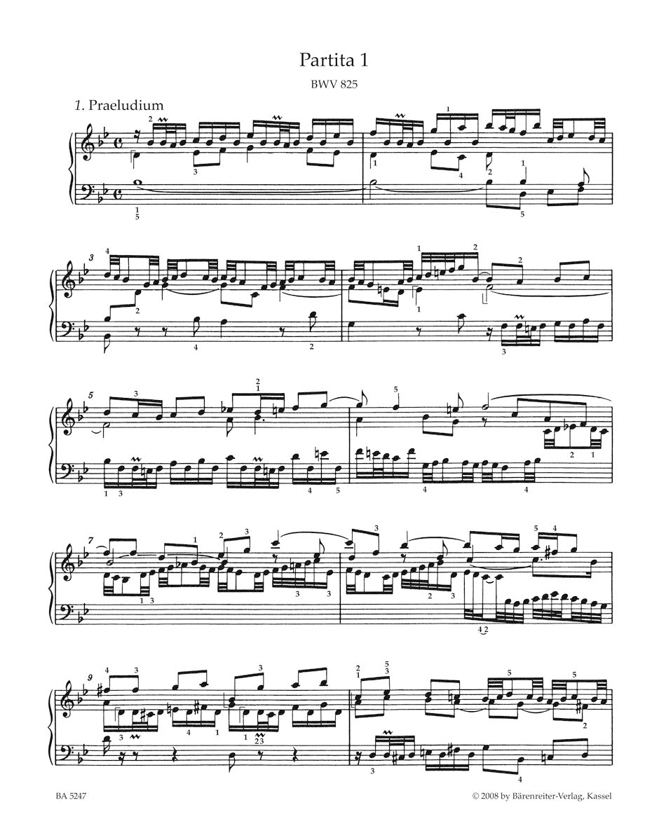 Bach: 6 Partitas, BWV 825-830