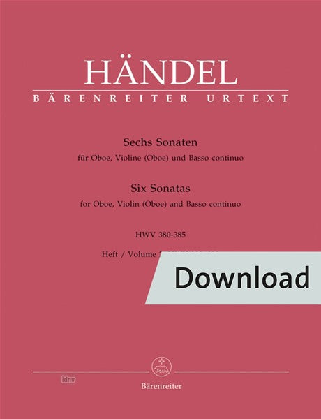 Handel: 6 Trio Sonatas - Volume 2, HWV 382 & 383
