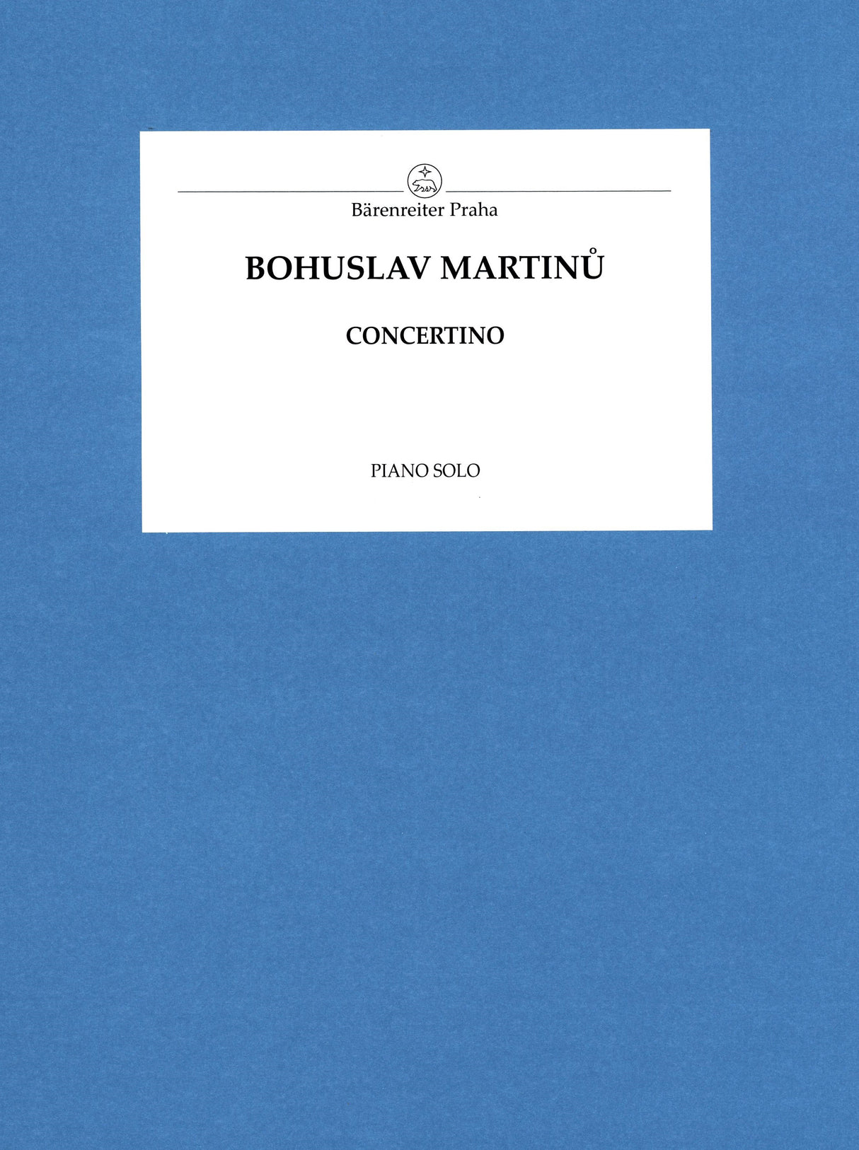 Martinů: Concertino for Piano Trio and Strings, H. 232