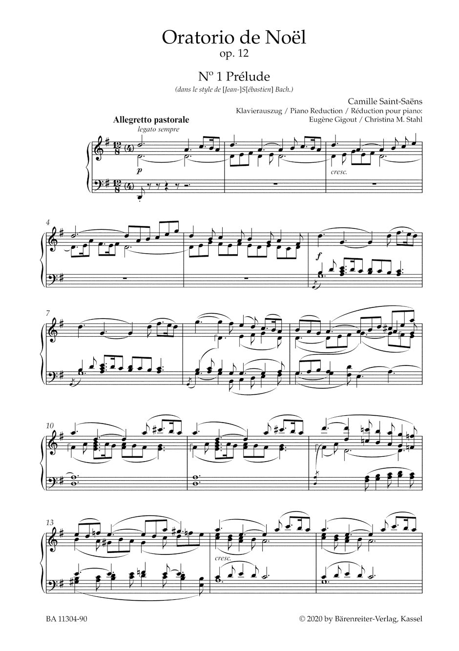 Saint-Saëns: Oratorio de Noël, Op. 12