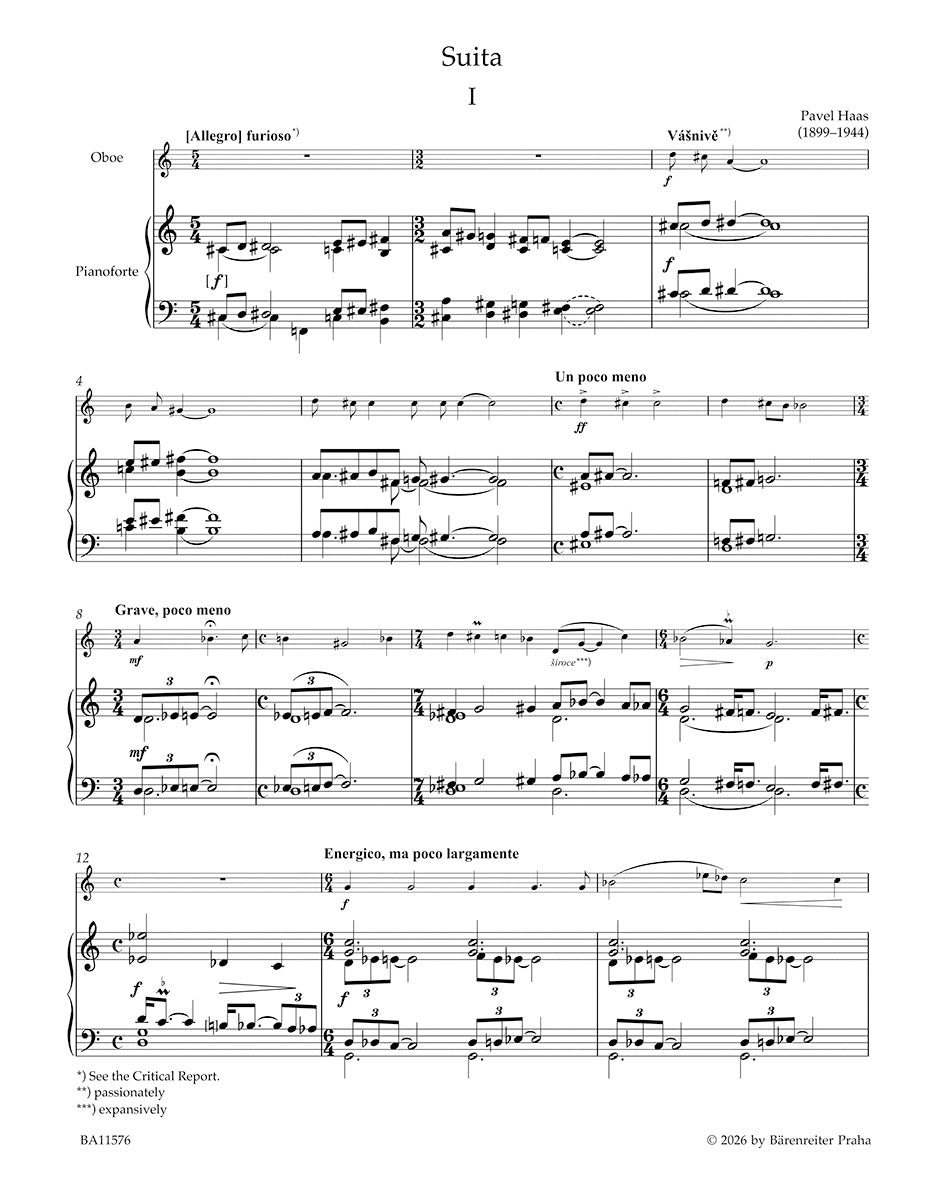 Haas: Oboe Suite, Op. 17