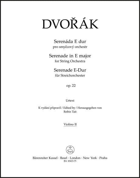 Dvořák: Serenade in E Major, Op. 22