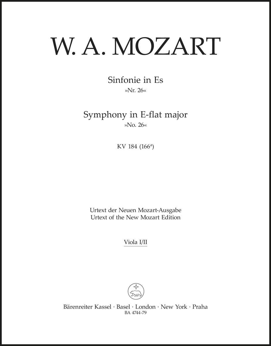 Mozart: Symphony No. 26 in E-flat Major, K. 184 (166a)