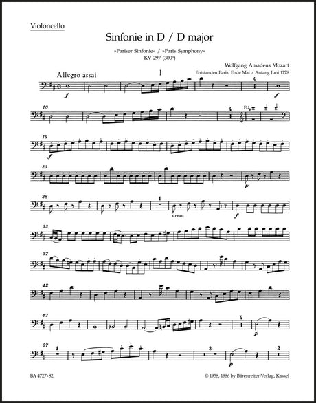 Mozart: Symphony No. 31 in D Major, K. 297 (300a)