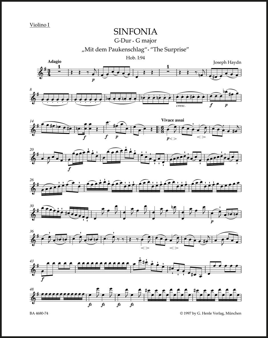 Haydn: Symphony No. 94 in G Major, Hob. I:94