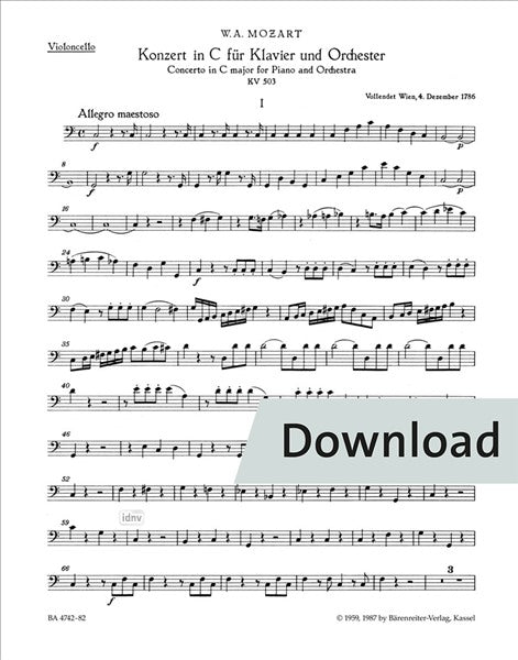 Mozart: Piano Concerto No. 25 in C Major, K. 503