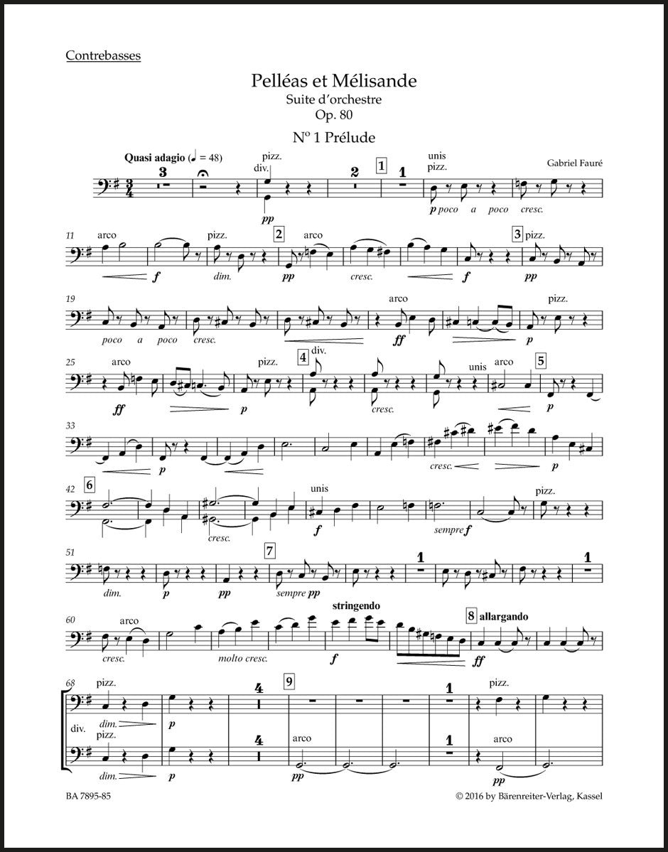 Fauré: Pelléas et Mélisande, Op. 80